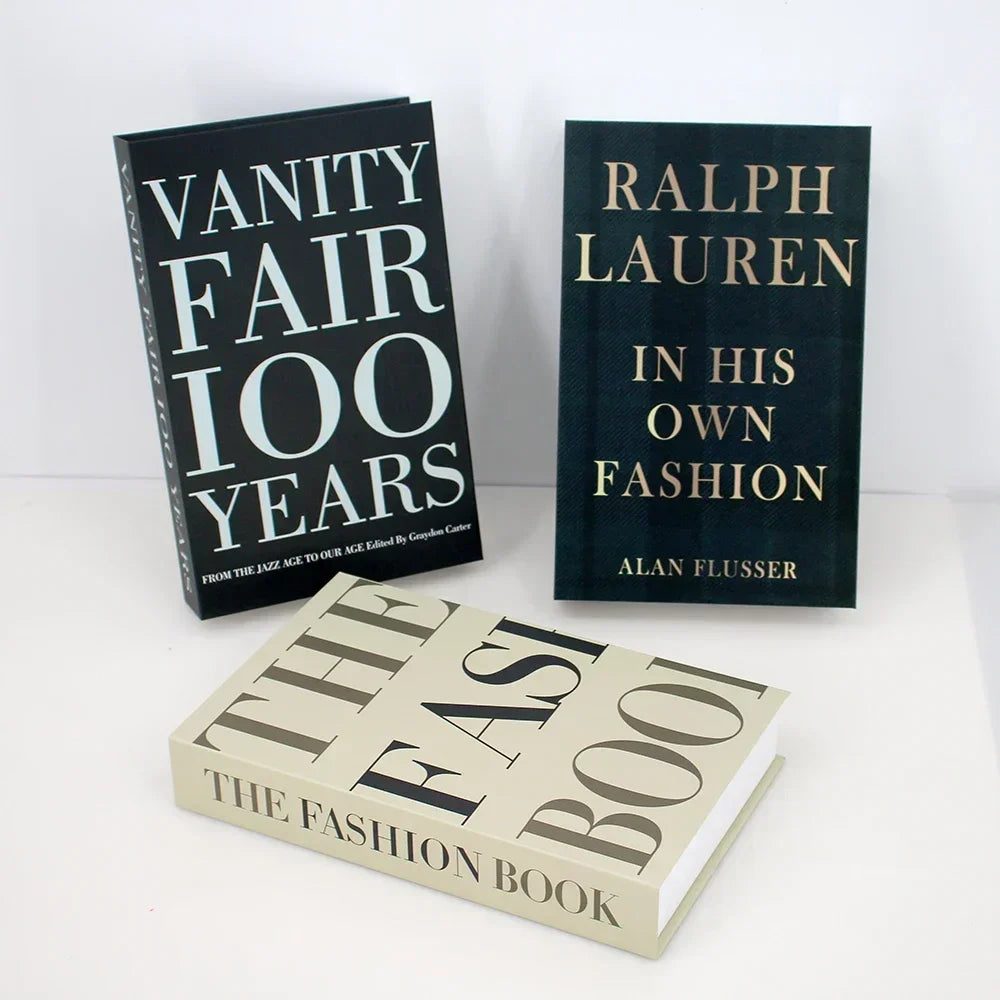 3-Pcs Fashion Fake Book Set (Decoration)