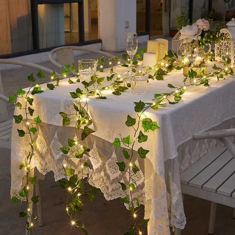 Flower Leaf Garland LED Lights