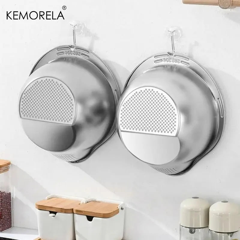 Rice,Fruit,Vegetable Washer Strainer Bowl Stainless Steel