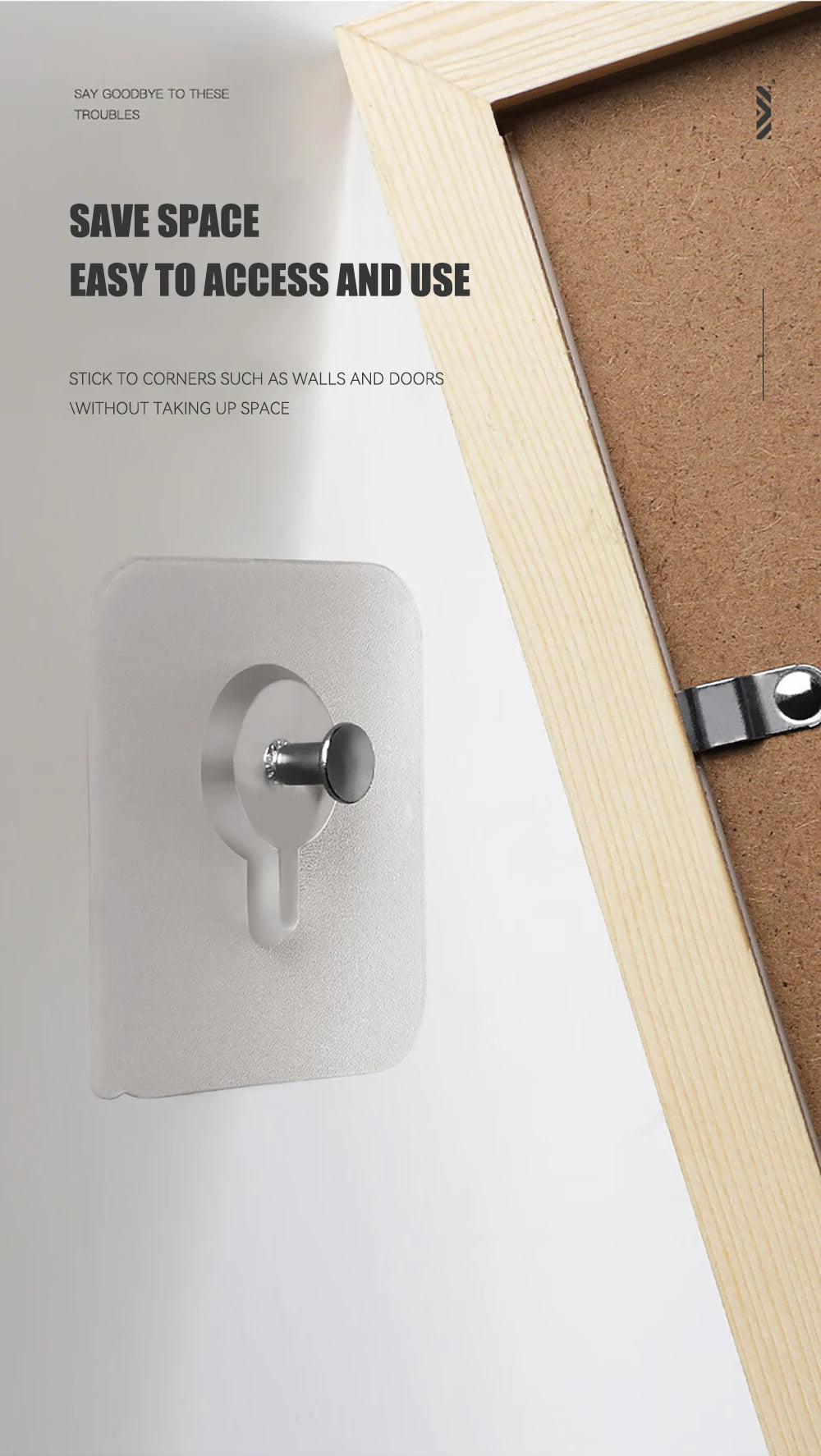 Strong Adhesive Wall Hook Without Piercing