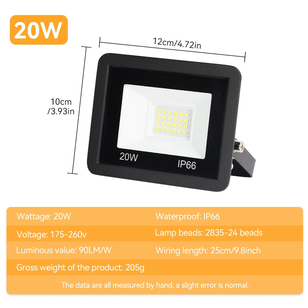 LED Outdoor Floodlight 10W/20W/30W/50W/100W(220V)