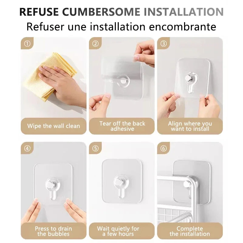 Strong Adhesive Wall Hook Without Piercing