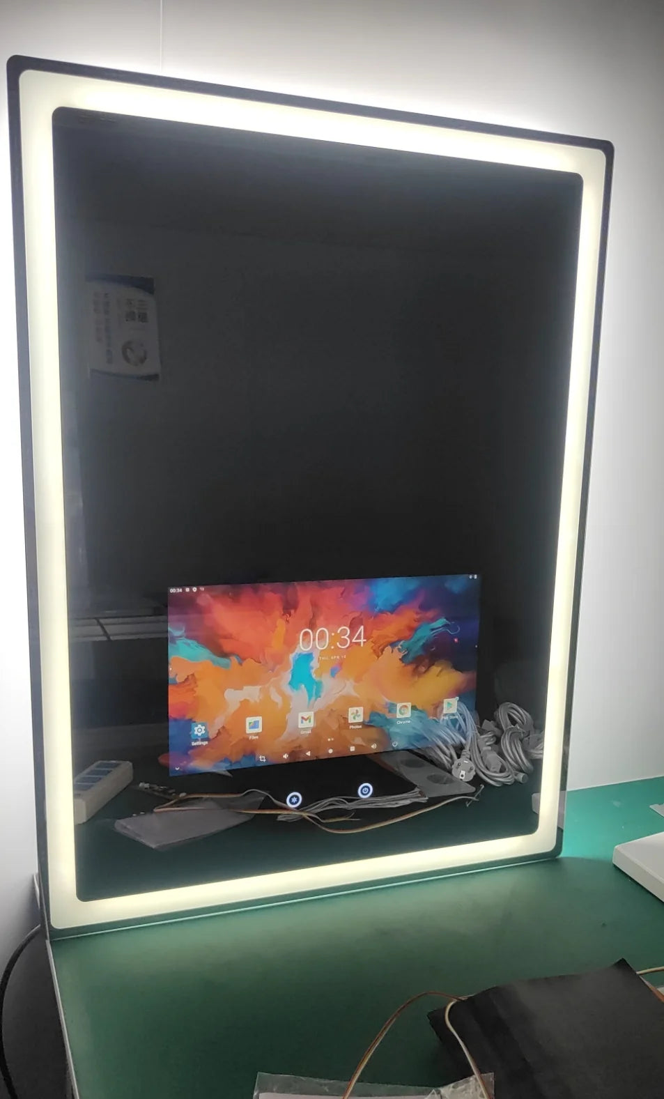Luxury Glass Smart Mirror with Android TV & LEDs