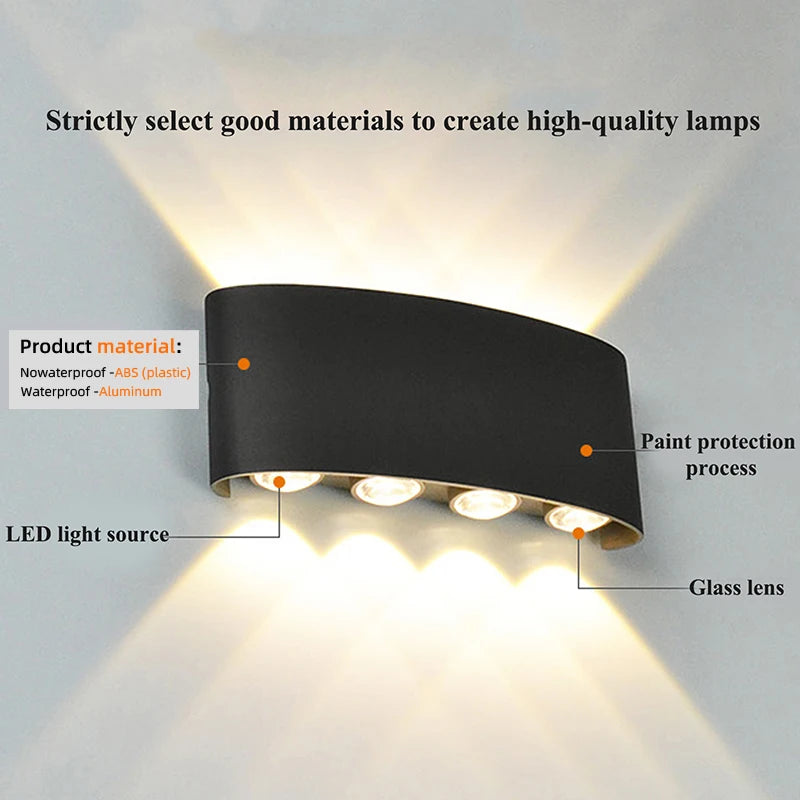 Modern Indoor/Outdoor LED Wall Light