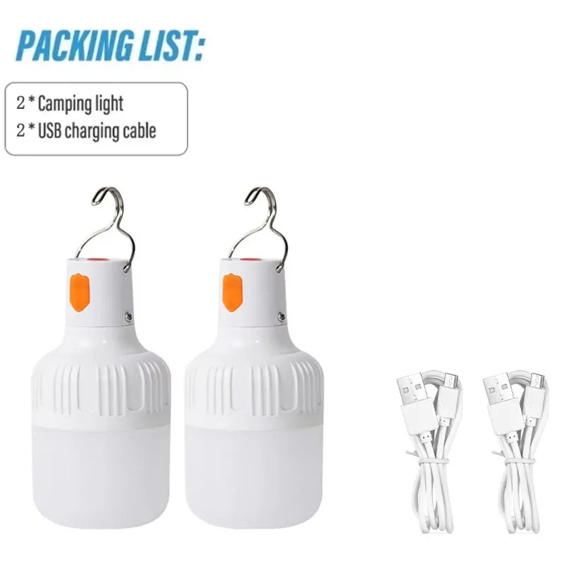Rechargeable USB Camping LED Bulb with Hook