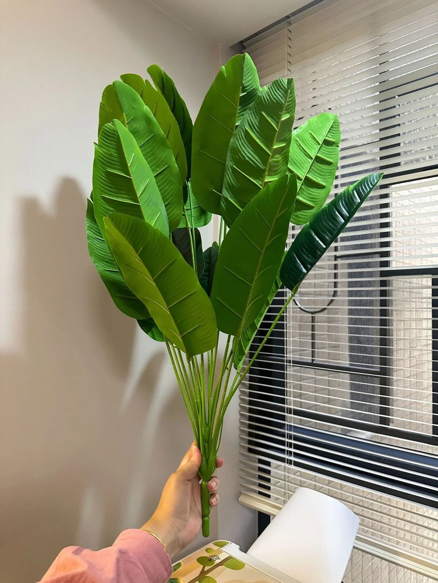 18 Large Artificial Banana Plant Leaves
