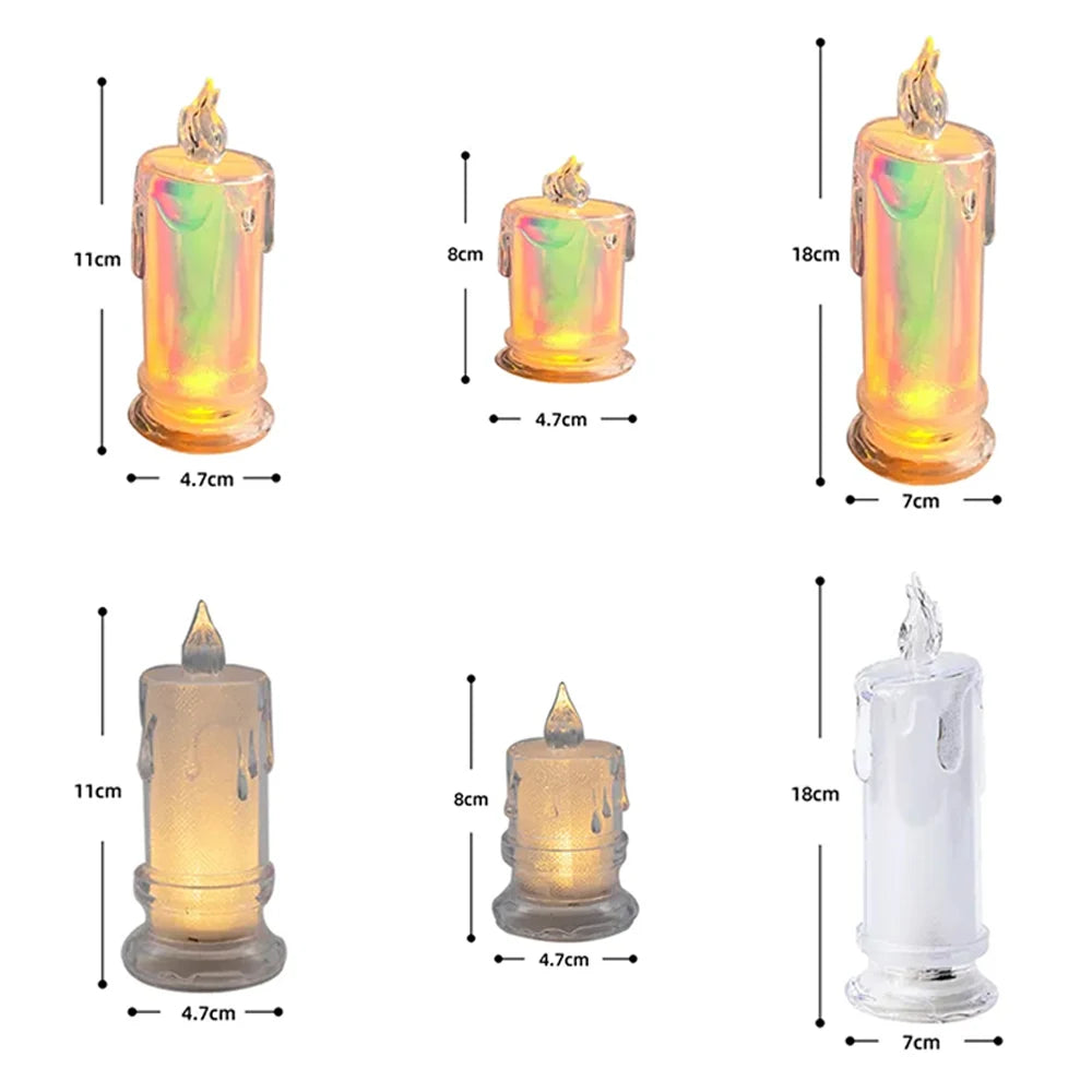 LED Flameless Crystal Candle Lamp