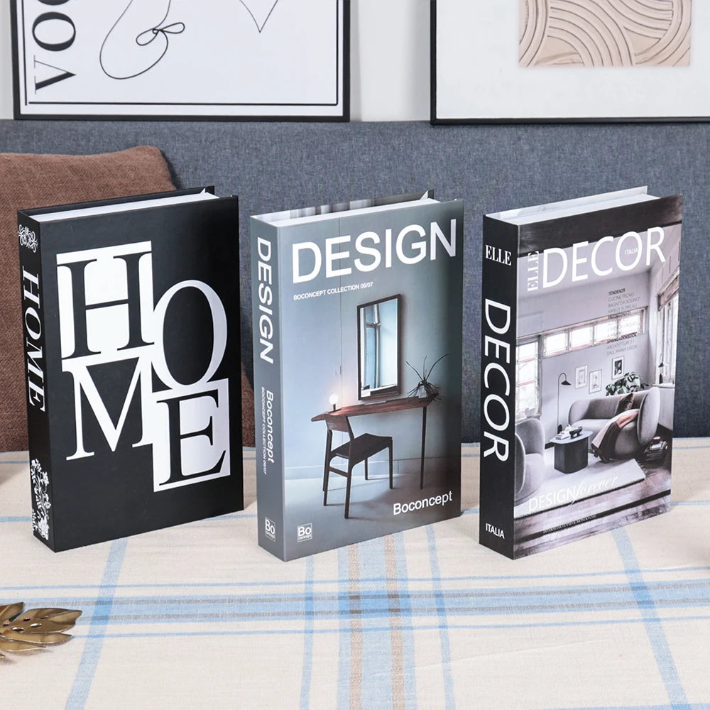 3-Pcs Fashion Fake Book Set (Decoration)