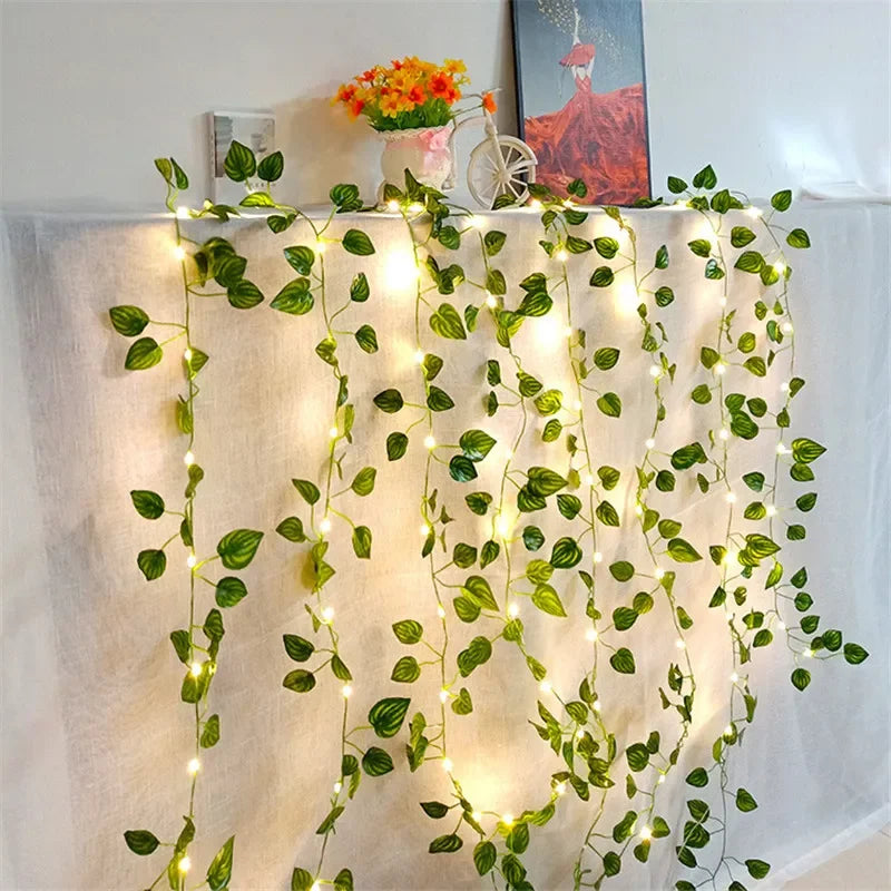 Flower Leaf Garland LED Lights