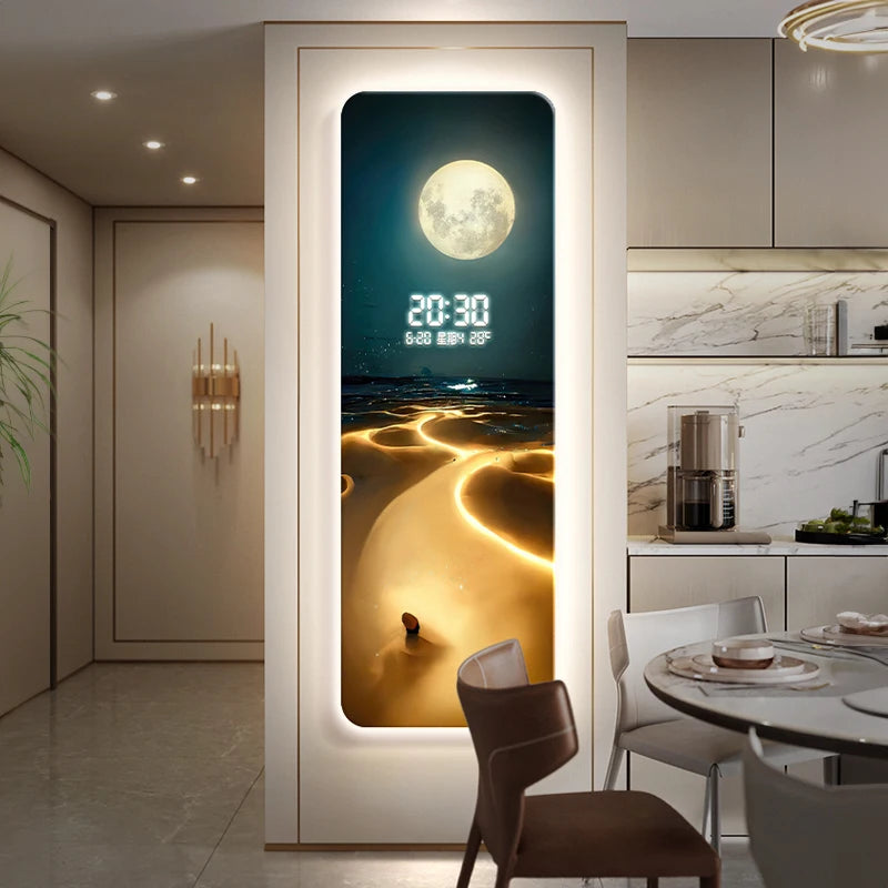Wave & Moon Clock