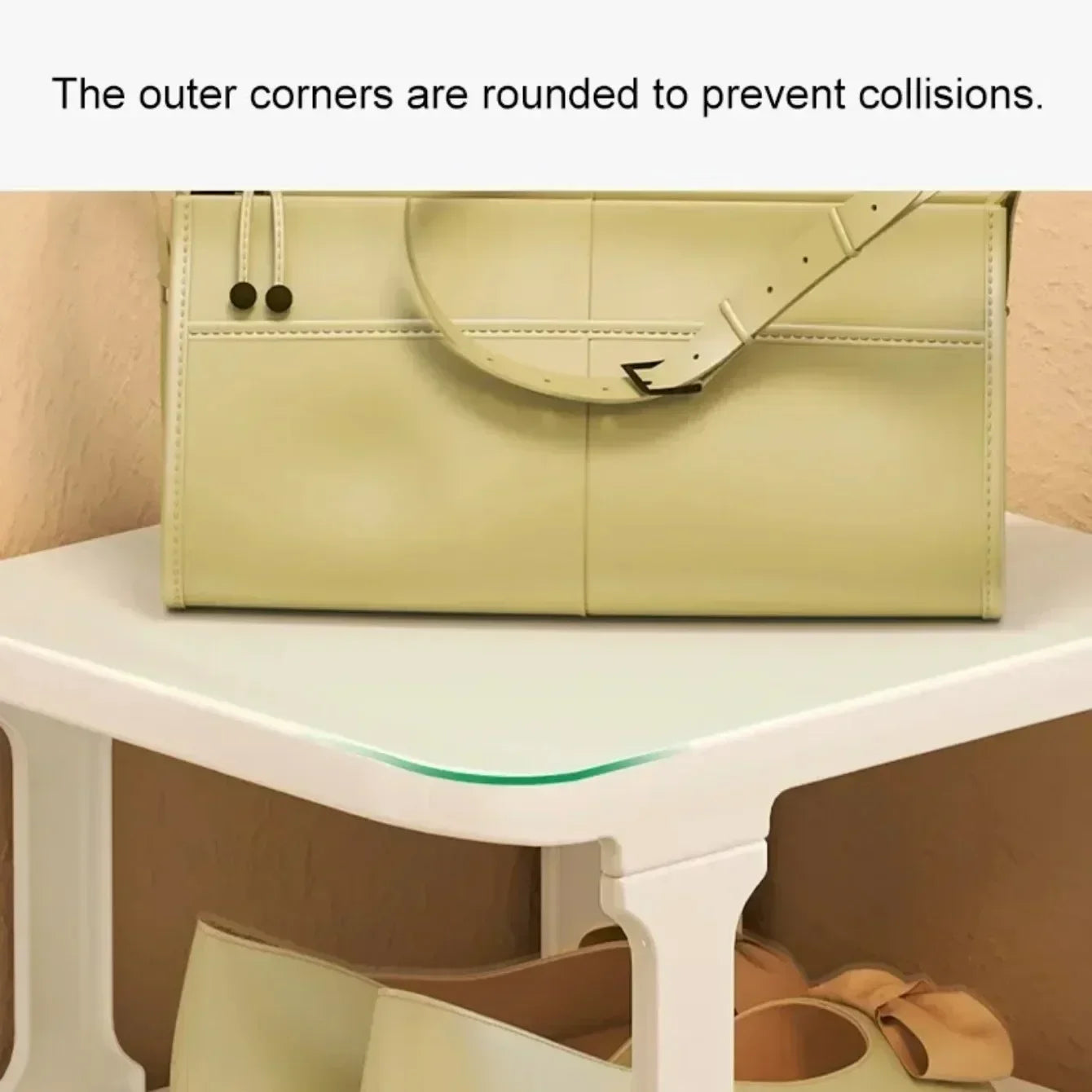 Wall Corner Shoe Shelves