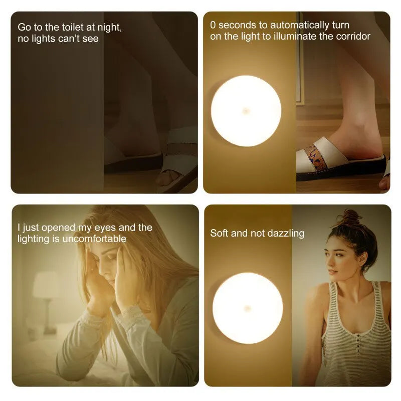 LED Wireless Magnetic Smart Human Body-Sensor Night Light