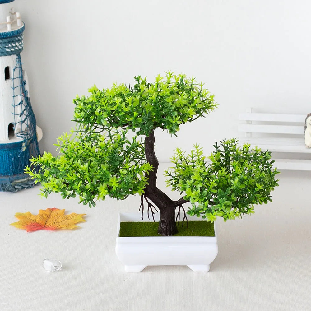 Potted Bonsai Artificial Plant