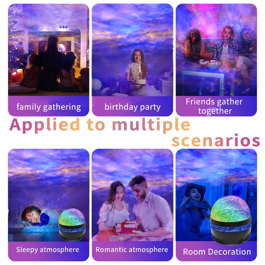 Starry Sky LED Night Light Projector with Remote