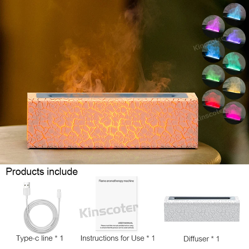 RGB Oil Flame Aroma Diffuser