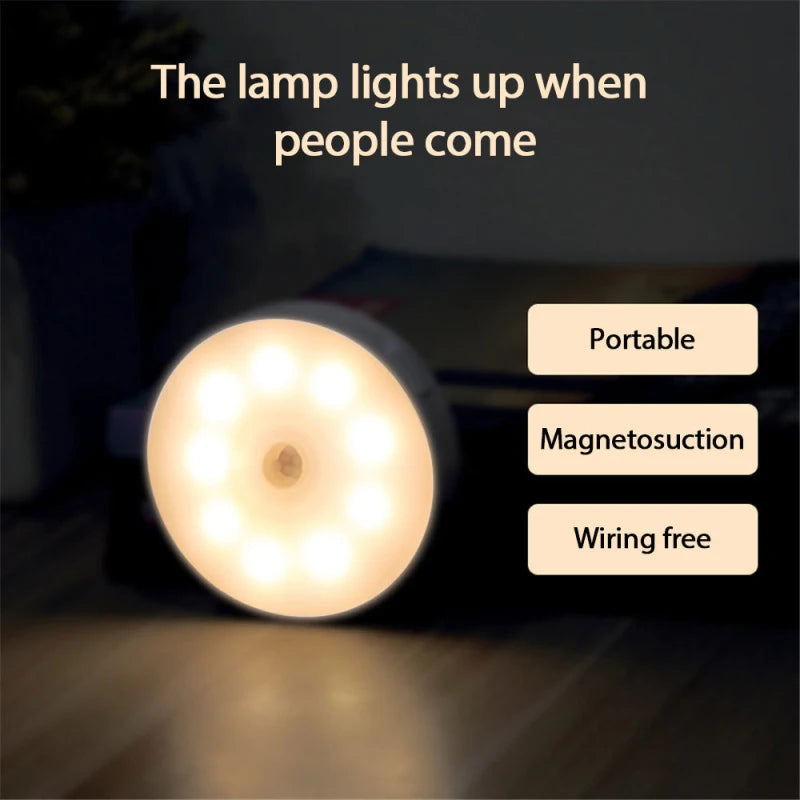 LED Wireless Magnetic Smart Human Body-Sensor Night Light