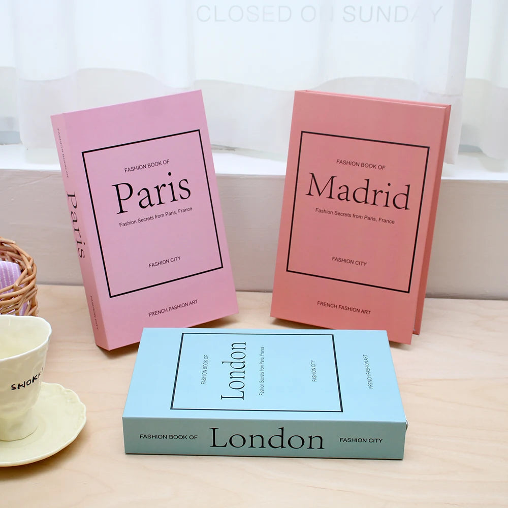 3-Pcs Fashion Fake Book Set (Decoration)