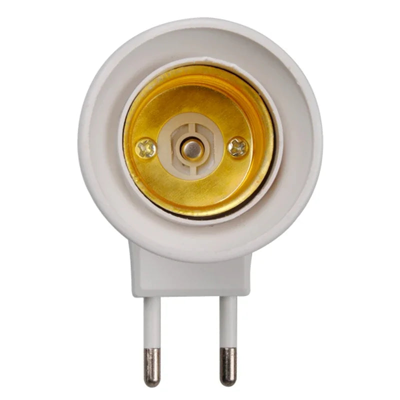 E27 EU Plug Lamp Base with On/Off Switch