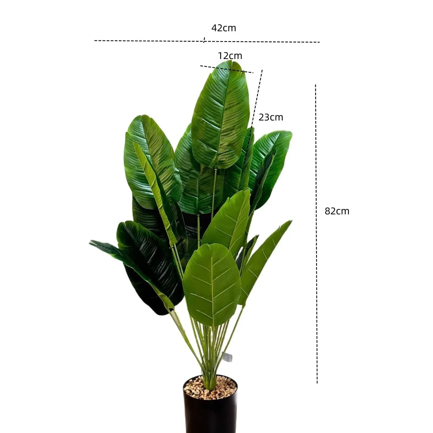 18 Large Artificial Banana Plant Leaves