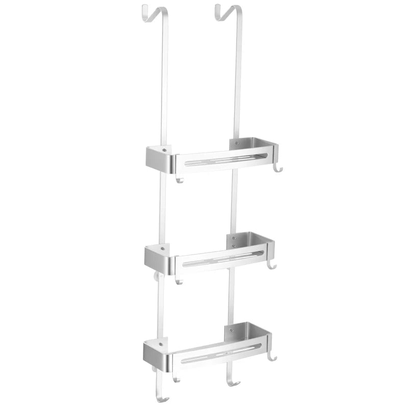Nail-Free Hanging Bath Shelves
