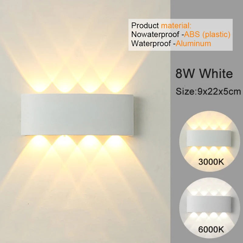 Modern Indoor/Outdoor LED Wall Light