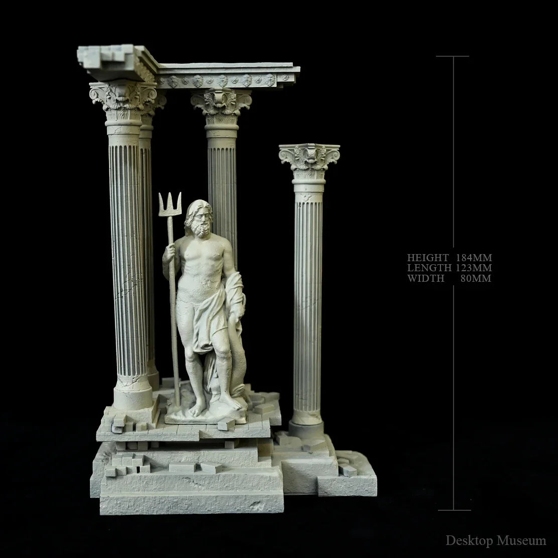 185mm Roman Column Aquatic Decor