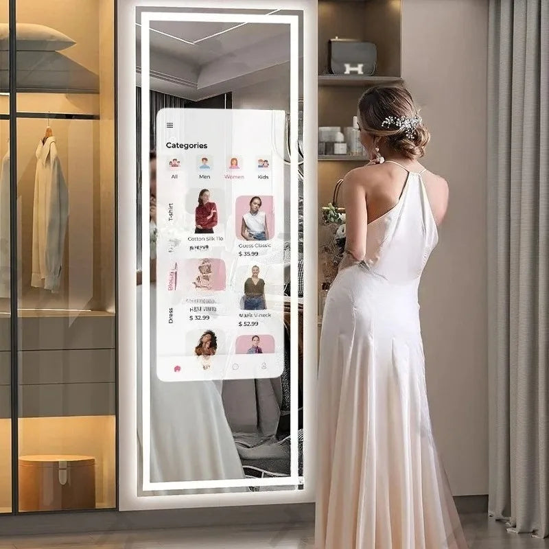 Luxury Glass Smart Mirror with Android TV & LEDs