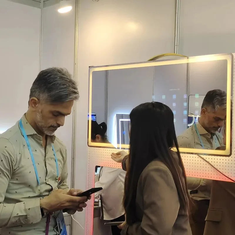 Luxury Glass Smart Mirror with Android TV & LEDs