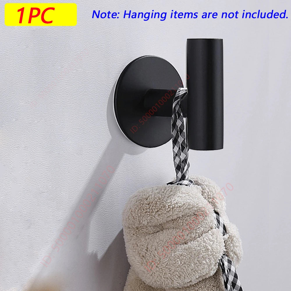 2Pcs Stainless Steel Adhesive Wall Hooks