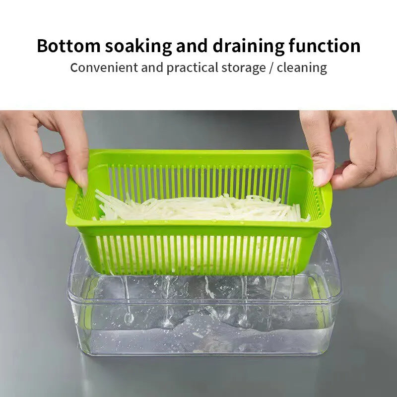 12 in 1 Multifunctional Veggie Slicer & Chopper Set(1 Pc)