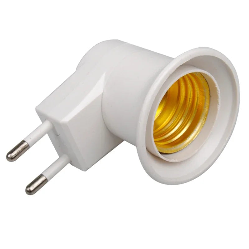 E27 EU Plug Lamp Base with On/Off Switch
