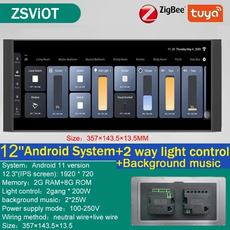 Smart Home Control Hub (Tuya Zigbee)