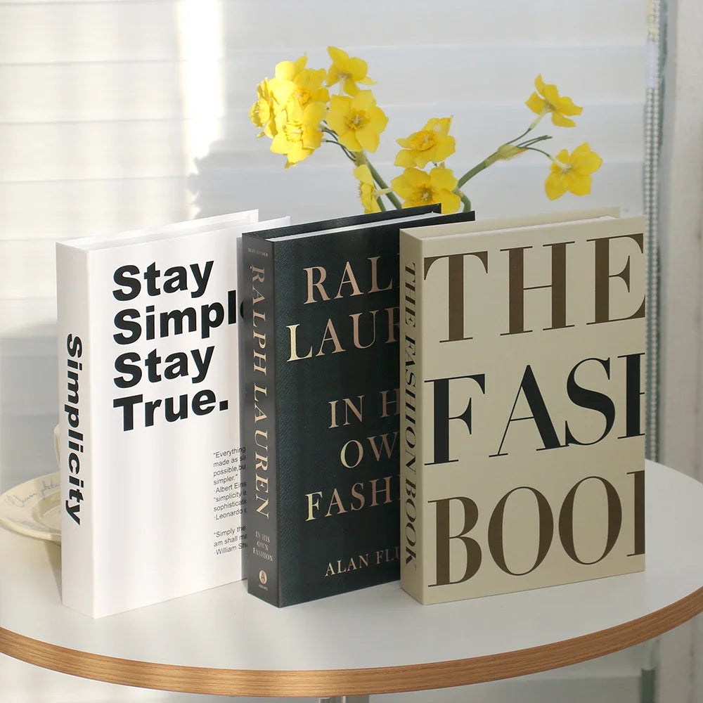 3-Pcs Fashion Fake Book Set (Decoration)