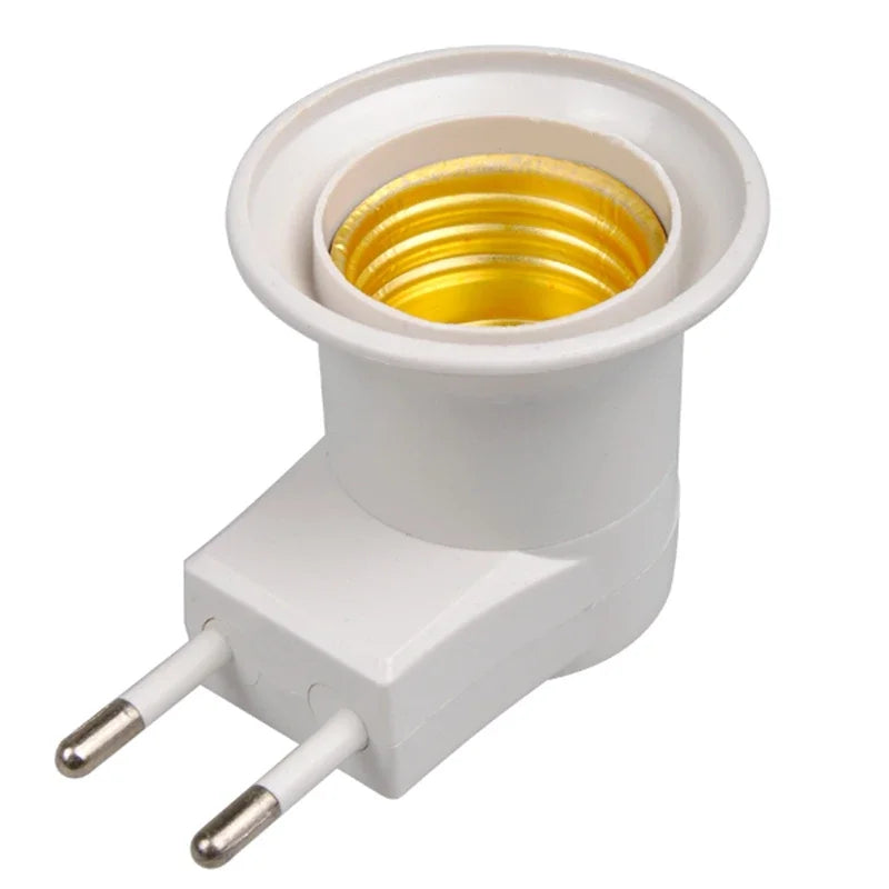 E27 EU Plug Lamp Base with On/Off Switch