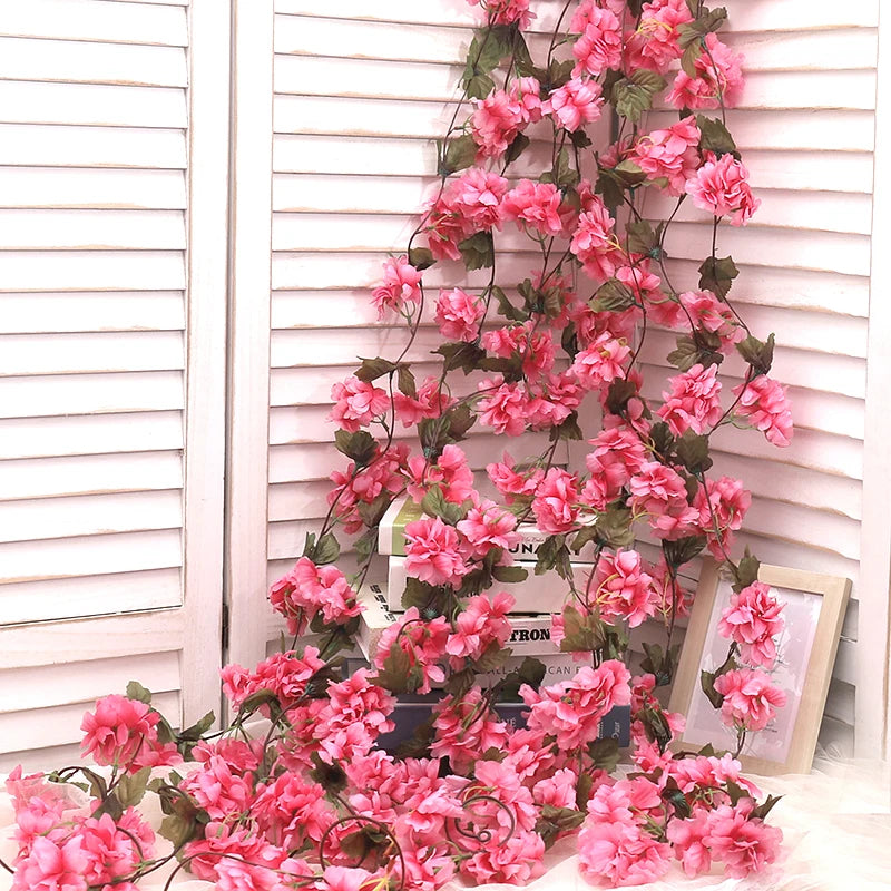 Artificial Silk Cherry Blossom Vine DIY Arrange