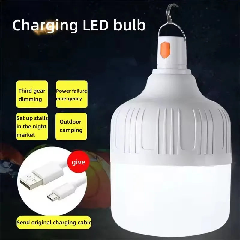 Rechargeable USB Camping LED Bulb with Hook