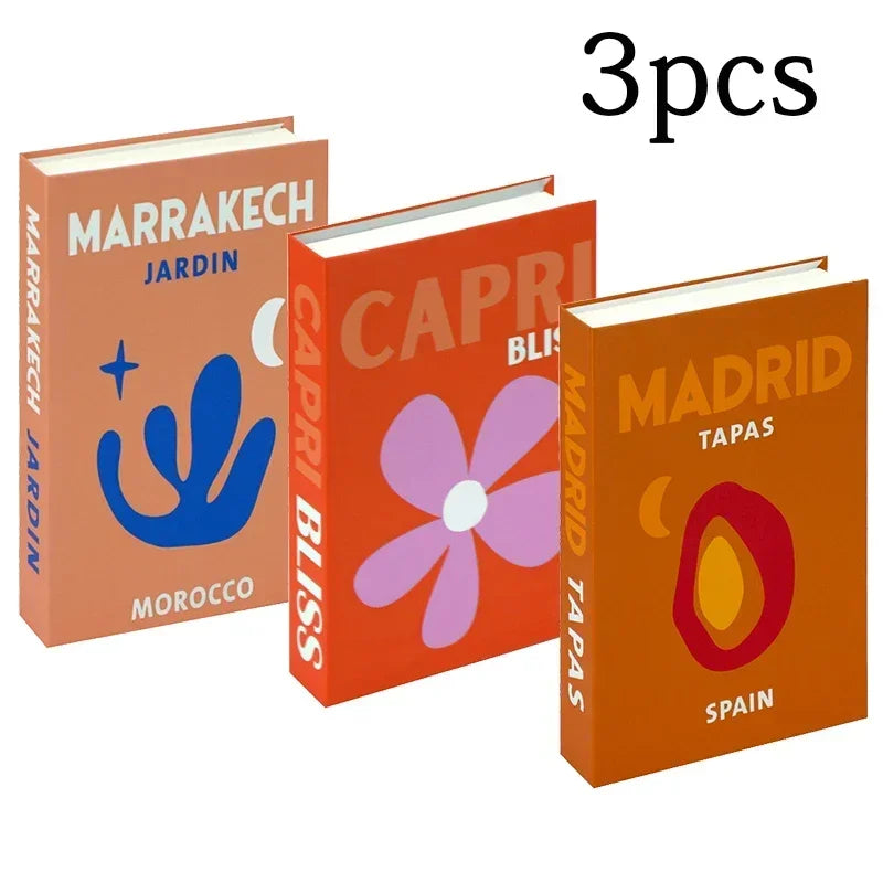 3-Pcs Fashion Fake Book Set (Decoration)