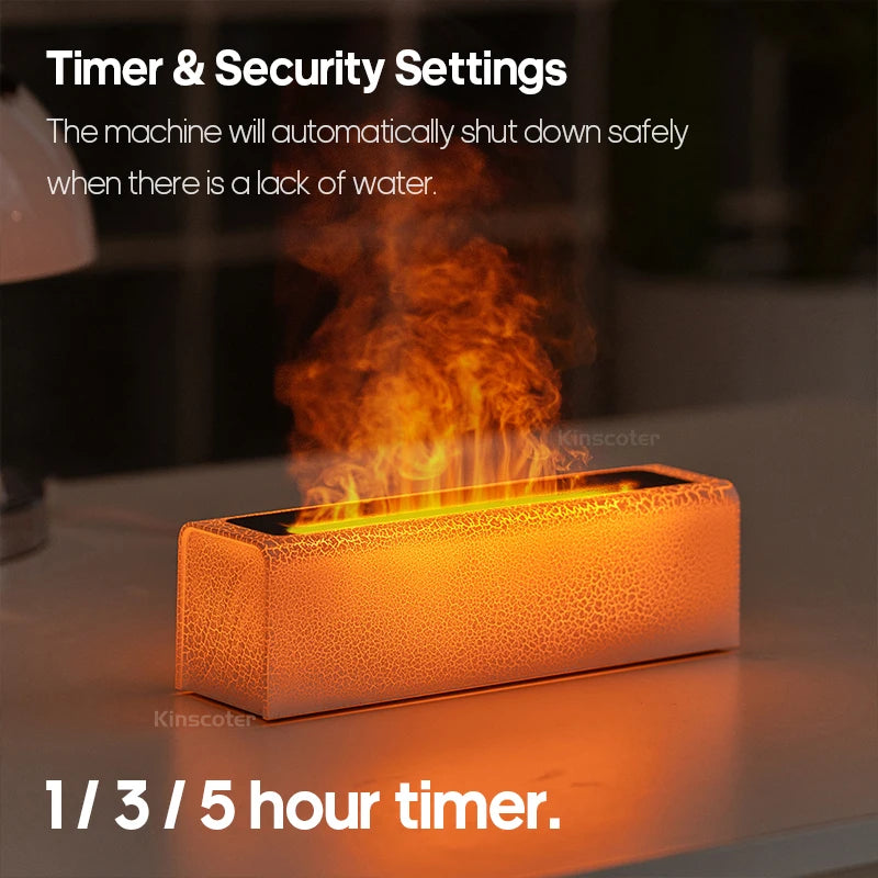 RGB Oil Flame Aroma Diffuser