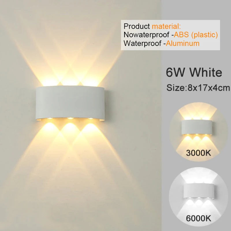 Modern Indoor/Outdoor LED Wall Light