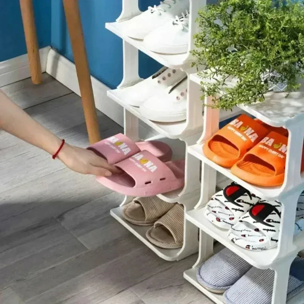Wall Corner Shoe Shelves