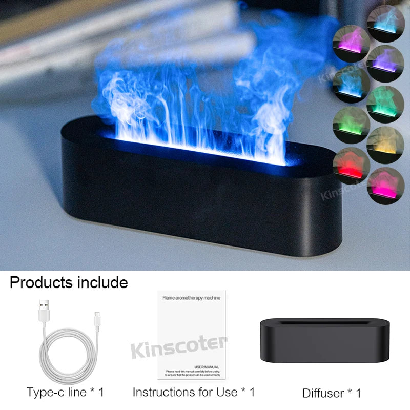 RGB Oil Flame Aroma Diffuser