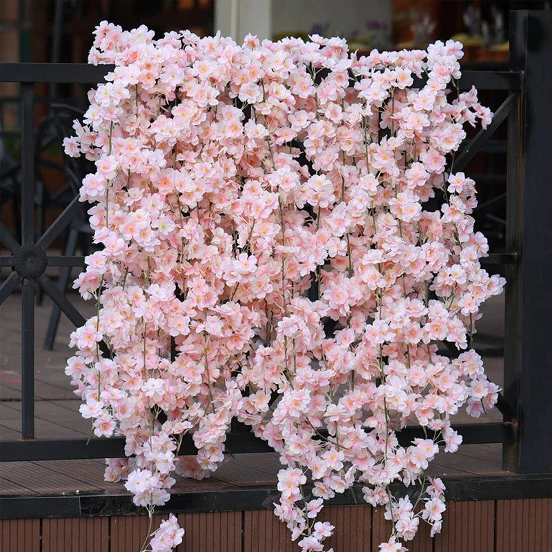 Artificial Silk Cherry Blossom Vine DIY Arrange
