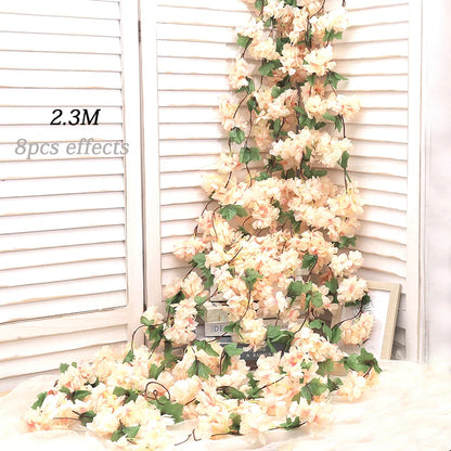 Artificial Silk Cherry Blossom Vine DIY Arrange