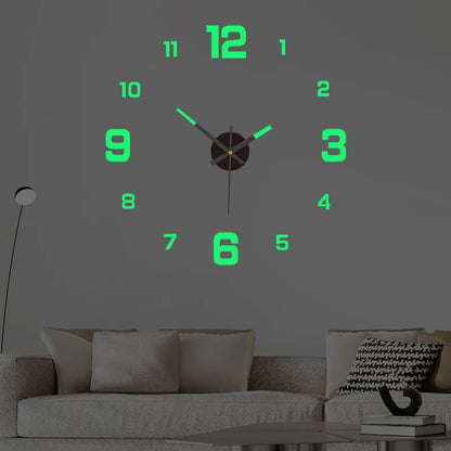 Luminous Digital Clock DIY Stereoscopic Wall Clock