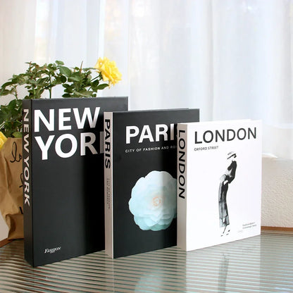 3-Pcs Fashion Fake Book Set (Decoration)