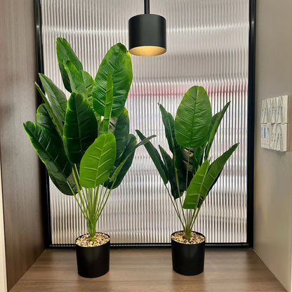 18 Large Artificial Banana Plant Leaves