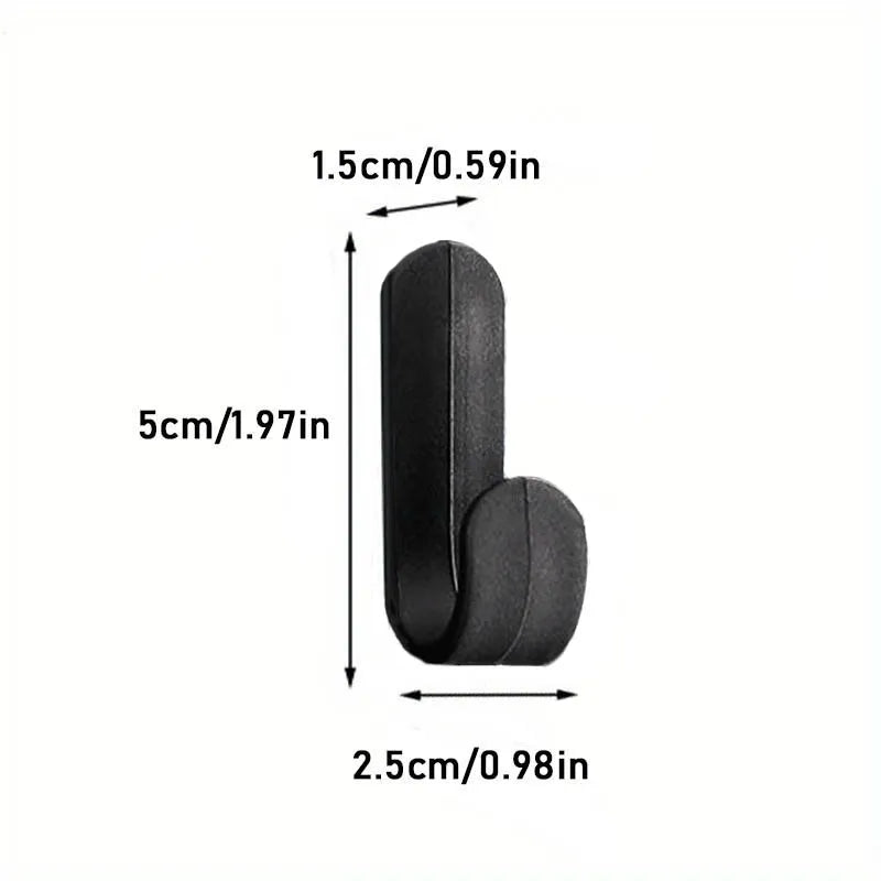 6Pcs Strong Self-Adhesive J-hook No-Drill(Waterproof)