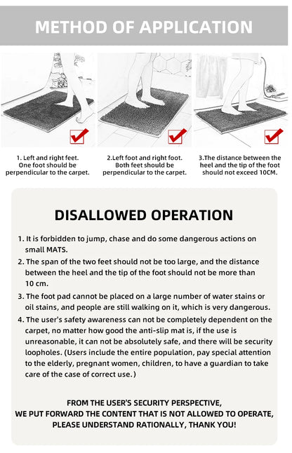 Ultra-Soft Non-Slip Rug & Water Absorber