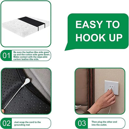Leather Earthing Mattress Pad