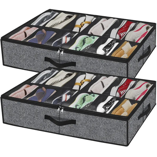 Under-Bed Shoe Organizer (12-Pair)